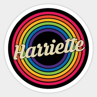 Harriette - Retro Rainbow Style Sticker